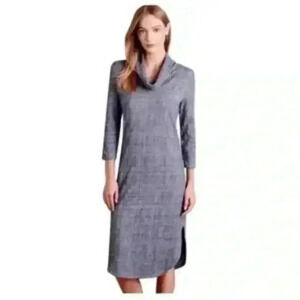 Cowl neck Anthropologie Saturday Sunday sweater Dress OB416944 navy Marin